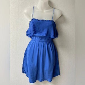 Wilfred  Aritzia Silk slinky ruffle mini dress Sz xxs